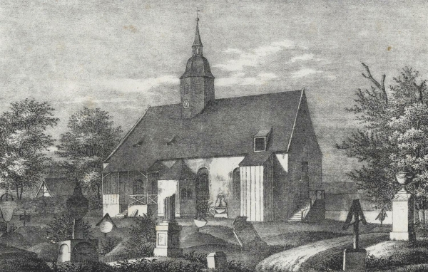 Fördergersdorf (Tharandt). - Pfarrkirche. - Sachsens...