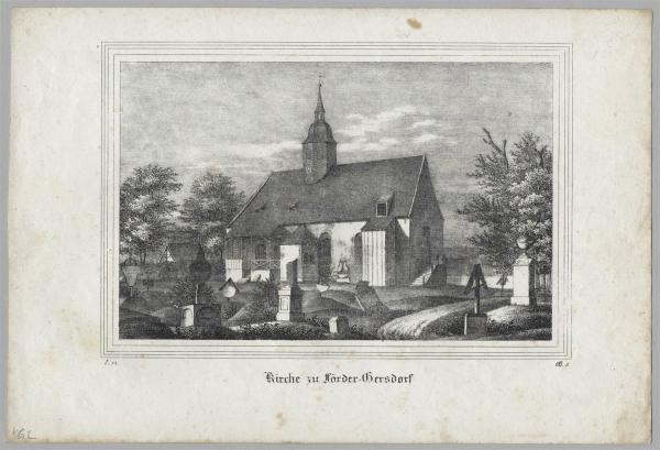 Fördergersdorf (Tharandt). - Pfarrkirche. - Sachsens Kirchen-Galerie. - Kirche zu Förder-Gersdorf.