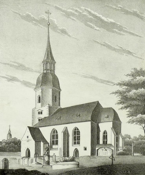 Reichstädt. - Pfarrkirche. - Sachsens Kirchen-Galerie. - "Kirche zu Reichstädt".