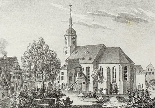 Weistropp. - Pfarrkirche. - Sachsens Kirchen-Galerie. -...