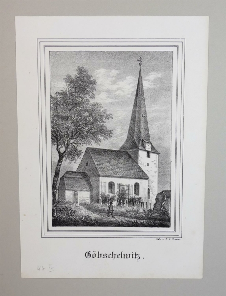 Göbschelwitz bei Leipzig. - Romanischer Kirchenbau. - Sachsens Kirchen-Galerie. - Göbschelwitz.