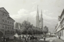Braunschweig. - "Der Hagenmarkt mit der Catharinenkirche".