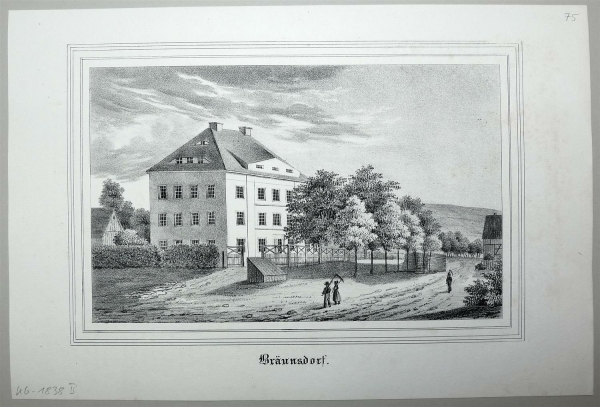 Bräunsdorf (Oberschöna). - Teilansicht. - Sachsens Kirchen-Galerie. - Bräunsdorf.