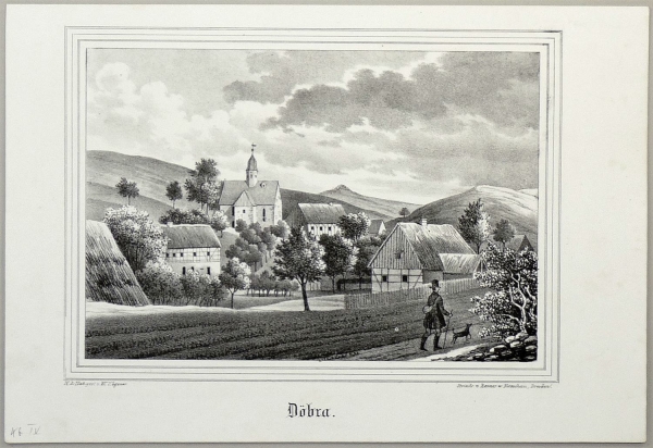 Döbra (Liebstadt). - Gesamtansicht. - Sachsens Kirchen-Galerie. - Döbra.