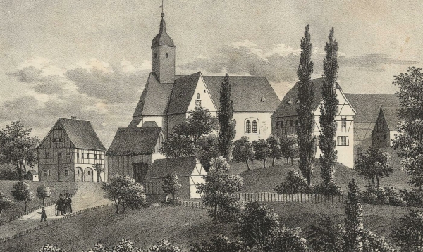 Eschdorf (Schönfeld-Weißig). - Pfarrkirche. - Sachsens...