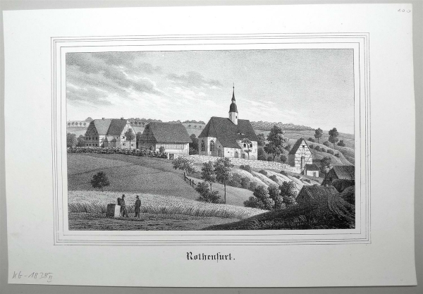 Rothenfurth (Großschirma). - Teilansicht. - Sachsens Kirchen-Galerie. - Rothenfurth.