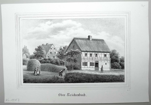 Oberreichenbach (Brand-Erbisdorf). - Teilansicht. - Sachsens Kirchen-Galerie. - Ober-Reichenbach.