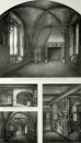 Goslar. - Detailansichten. - "Ansichten des Inneren mittelalterlicher Gebäude in Goslar".