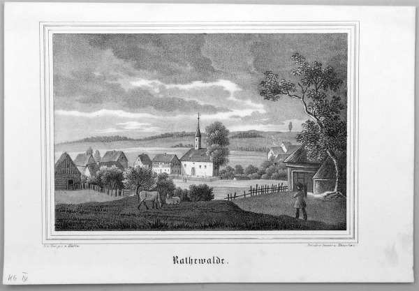 Rathewalde (Hohnstein). - Gesamtansicht. - Sachsens Kirchen-Galerie. - Rathewalde.