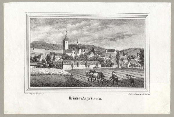 Reinhardtsgrimma (Glashütte). - Gesamtansicht. - Sachsens Kirchen-Galerie. - Reinhardtsgrimma.