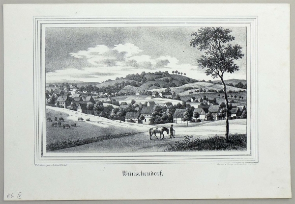 Wünschendorf (Dürröhrsdorf-Dittersbach). - Gesamtansicht. - Sachsens Kirchen-Galerie. - Wünschendorf.