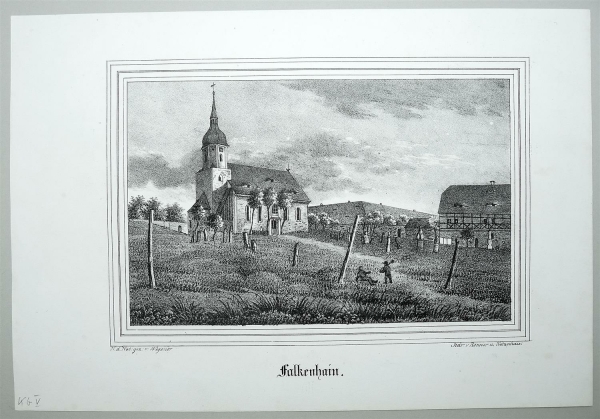 Falkenhain (Mittweida). - Teilansicht. - Sachsens Kirchen-Galerie. - Falkenhain.