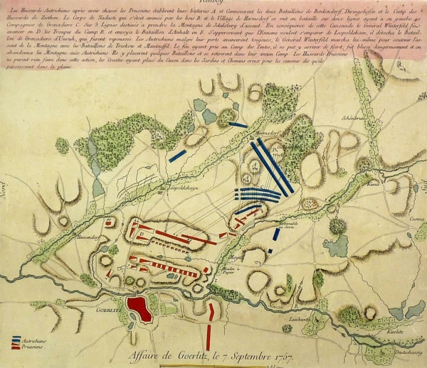 Görlitz. - Schlacht von Moys. - Affaire de Goerlitz, le 7. Septembre 1757.