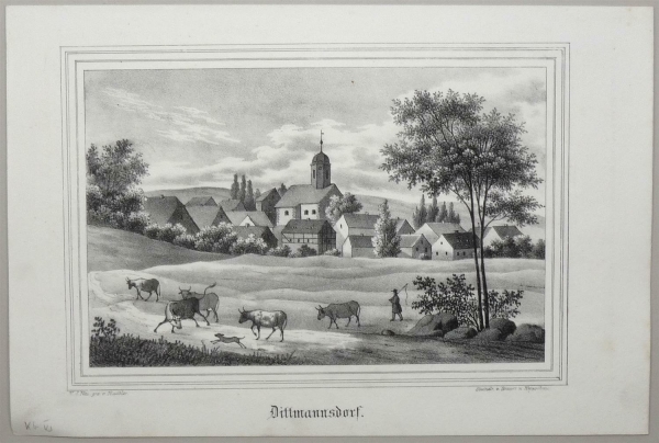 Dittmannsdorf (Kitzscher). - Gesamtansicht. - Sachsens Kirchen-Galerie. - Dittmannsdorf.