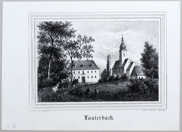 Lauterbach (Bad Lausick). - Gesamtansicht. - Sachsens Kirchen-Galerie. - Lauterbach.