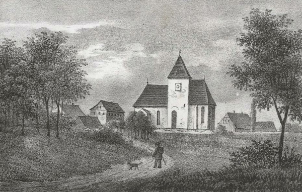 Oberfrankenhain (Frohburg). - Pfarrkirche. - Sachsens...