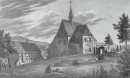 Beiersdorf (Ebersbach). - Teilansicht mit Pfarrkirche. - Sachsens Kirchen-Galerie. - "Beyersdorf. I.e Ansicht".