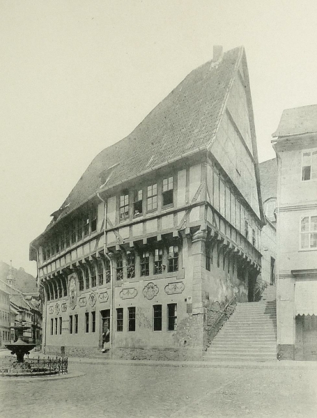 Stolberg (Harz). - "Stolberg. Rathaus. 1482, erneuert 1600".