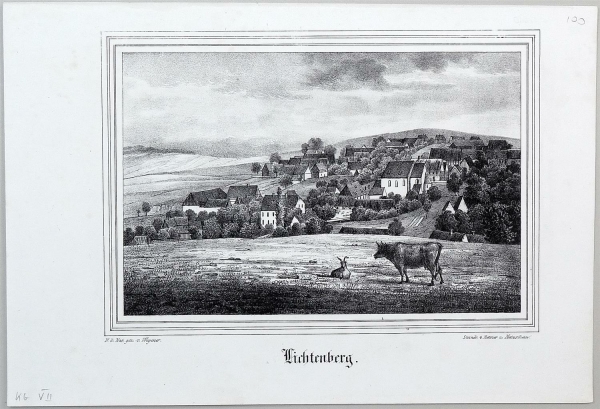 Lichtenberg (Pulsnitz). - Gesamtansicht. - Sachsens Kirchen-Galerie. - Lichtenberg.