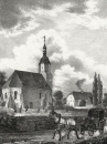 Skäßchen (Großenhain). - Teilansicht mit Pfarrkirche. - Sachsens Kirchen-Galerie. - "Skässgen".