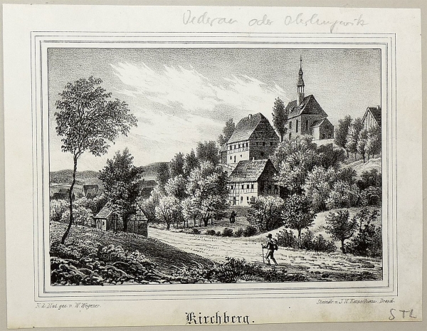 Kirchberg. - Gesamtansicht mit Pfarrkirche. - Sachsens Kirchen-Galerie. - Kirchberg.