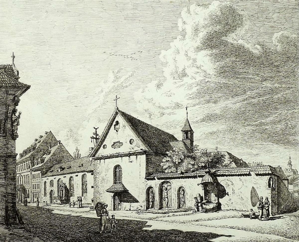 Bamberg. - Teilansicht. - Kapuziner-Kloster. - Capuciner-Kirche und Kloster St. Heinrich und Kunegund in Bamberg.