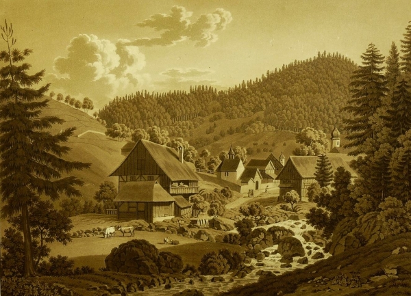 Triberg im Schwarzwald. - "Ansicht von Tryberg".