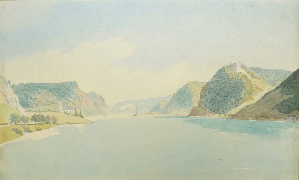 Landschaftsmaler des 19. Jahrhunderts. - "Rheineck".