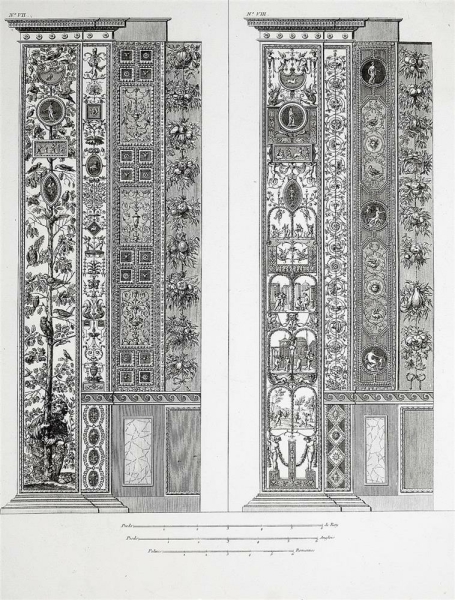 Ornamentika . - Pilaster VII/VIII. - "Loggie di Rafaele nel Vatikano".