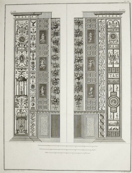 Ornamentika . - Pilaster XIII/XIV. - Loggie di Rafaele nel Vatikano.