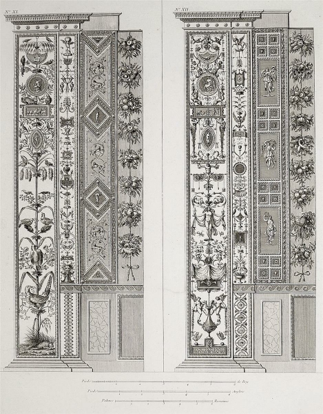 Ornamentika . - Pilaster XI/XII. - "Loggie di Rafaele nel Vatikano".