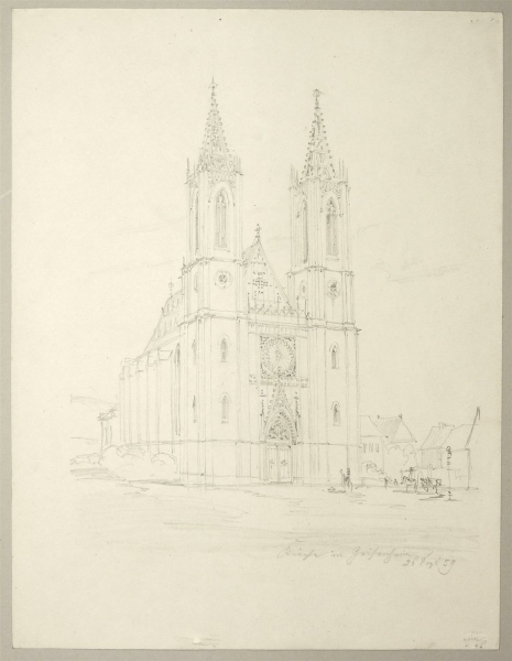 Geisenheim. - Rheingauer Dom. - Kirche in Geisenheim.