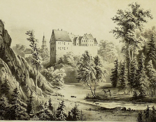Reinsberg (Sachsen). - Schloss Oberreinsberg. - Poenicke. - "Oberreinsberg".