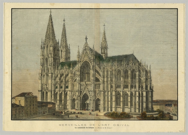 Köln. - Domansicht. - Merveilles de lart ogival - La cathédrale de Cologne.