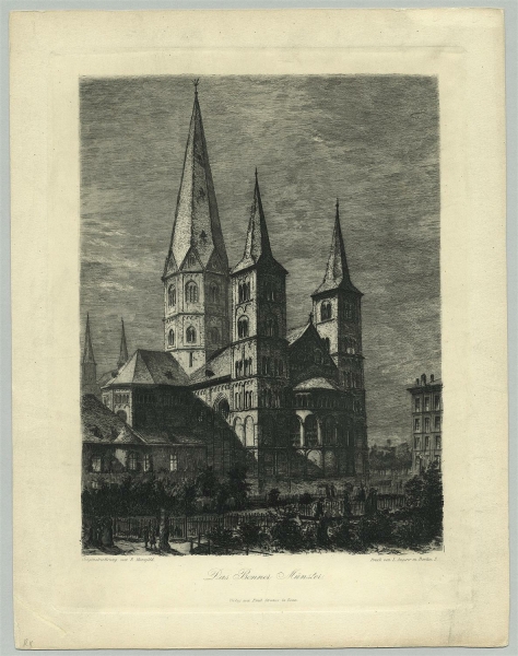 Bonn. - Kirchenansicht. - Das Bonner Münster.