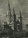 Bonn. - Kirchenansicht. - "Das Bonner Münster".