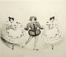 Grafiker der 1920er Jahre. - "Tanzszene I".
