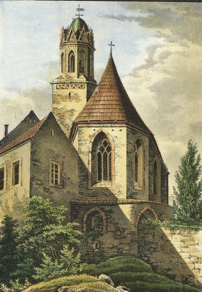 Löbau. - Ansicht der Johanniskirche. - "Die wendische Kirche zu Löbau".