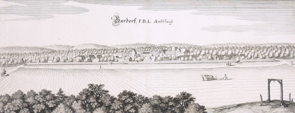 Bardorf. - Panoramaansicht. - Bardorf F.B.L. Ambtshauss.