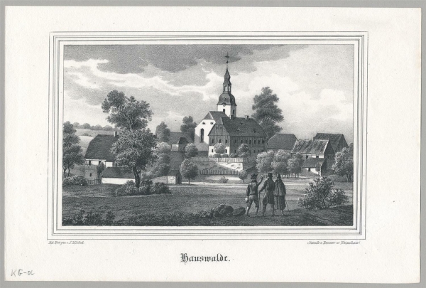 Hauswalde (Bretnig-Hauswalde). - Kirchenansicht. - Sachsens Kirchen-Galerie. - Hauswalde.