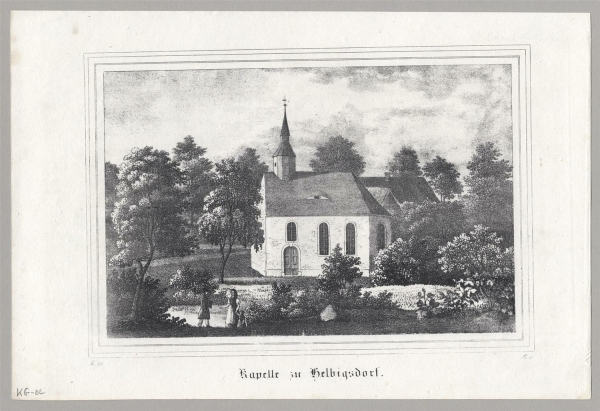 Helbigsdorf. - Kapellenansicht. - Sachsens Kirchen-Galerie. - Kapelle zu Helbigsdorf.
