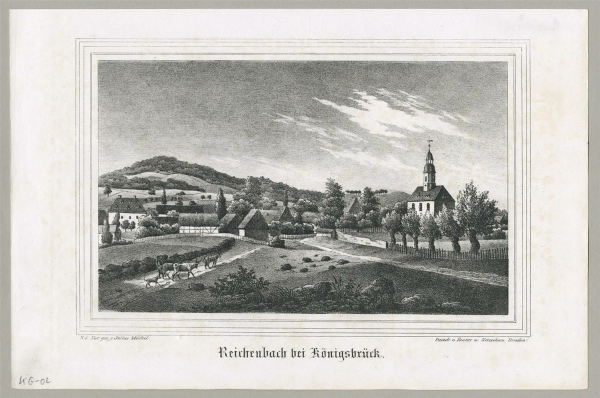 Reichenbach (Haselbachtal). - Gesamtansicht. - Sachsens Kirchen-Galerie. - Reichenbach bei Königsbrück.