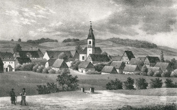 Türchau / Turoszów (Bogatynia). - Gesamtansicht. - Sachsens Kirchen-Galerie. - Türchau.