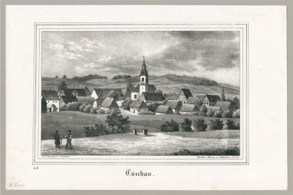 Türchau / Turoszów (Bogatynia). - Gesamtansicht. - Sachsens Kirchen-Galerie. - Türchau.