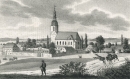 Reichenau in Sachsen / Bogatynia. - Kirchenansicht. -...
