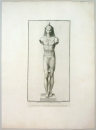 Antike. - Statue eines altägyptischen Priesters. - "Statua dun Sacerdote diside".