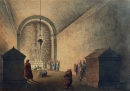 Israel - Jerusalem. - Innenansicht der Grabeskirche. - "Chapel of Mount Calvary".