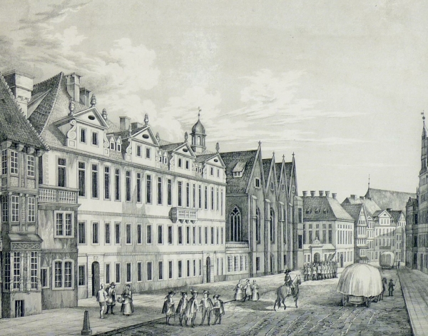 Hannover. - Ansicht. - Das Schloss zu Hannover im 17. Jahrhundert.