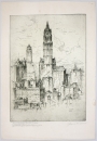 New York City. - Paul Geissler. - "Woolworth Building New York, II. Zustand".