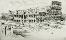Rom. - Teilansicht. - Kolosseum. - "Colosseo Rom".